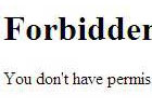 You don’t have permission to access /index.php on.
