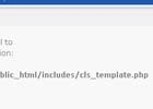 echsop 出现 cls_template.php on line 300 错误